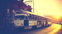 Buildings sunlight trolley