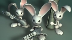 Bunnies 3D modeling