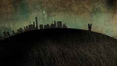 Bunnies abstract cities