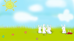 Bunnies rabbits artwork