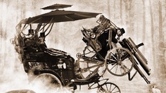 Bunnies steampunk hunting