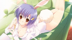 Bunny girls purple hair