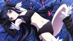 Butterflies gloves stockings long hair anime girls accel world 