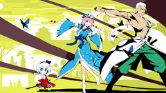 Butterflies weapons food Katana dress hats beard ghosts white 