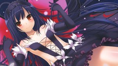 Butterflies wings Manga long hair anime girls accel world black 
