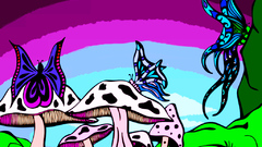 Butterfly wings Butterflies mushrooms