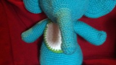 Buttons belly elephants crochet