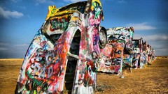 Cadillac riding route 66