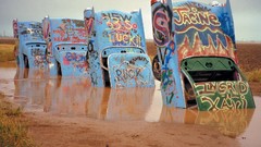 Cadillac Texas West sculptures ranch