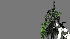 Cage artwork Simple Background