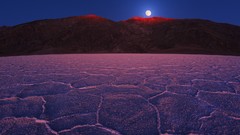 California national park moonrise Death Valley