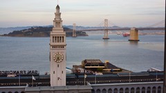 California San Francisco USA bay bridge ferry