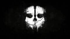 call of duty ghosts dark white video games monochrome skull