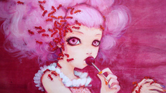 Camilla d'Errico monochrome purple