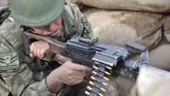 Camouflage bullets turkish Turkish Armed Forces PKM sand bags 