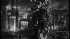 Camouflage uzi gas masks