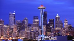 Canada Seattle cities cityscapes space needle