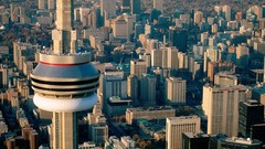 Canada Toronto aerial CN Tower