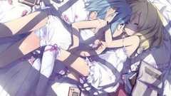 Candies blondes blue hair blue eyes short hair lucie underwear 