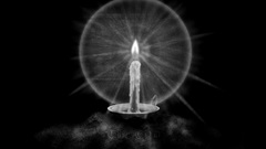 Candle monochrome widescreen abstract