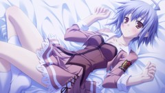 Canvas blue hair short hair seifuku game cg shinonome