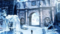 Capcom artwork snow landscapes