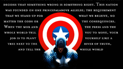 Captain america Typography manipulation