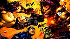 Captain america wolverine marvel