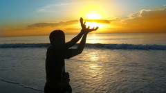 Capture sun catch silhouette