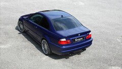 Car blue cars BMW vehicle Bmw m3 e46 g-power high angle BMW E46