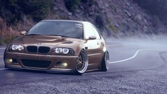 Car BMW mist road Bmw m3 e46 vehicle BMW E46 BMW 3 Series
