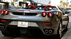 Car Ferrari Ferrari 430 silver cars street vehicle Beverly Hills