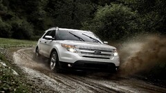 Car ford explorer mud vehicle dirt Ford dirt road outdoors