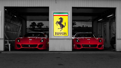 Car italian cars Ferrari 599XX race cars vehicle red cars