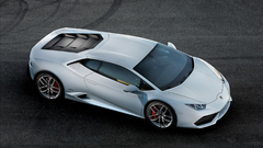 Car Lamborghini white cars vehicle Lamborghini Huracán LP610-4