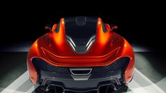 Car orange cars mclaren p1 hybrid Hypercar mid-engine vehicle