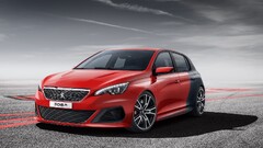 Car red cars vehicle Peugeot 308