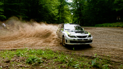 Car Subaru rally cars Monster Energy Ken Block vehicle dust