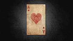 Cards retro poker ace