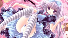 Cards stockings lolicon striped