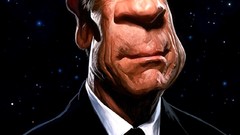 Caricature Tommy Lee Jones artwork artistic