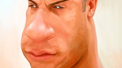 Caricature vin diesel artwork artistic