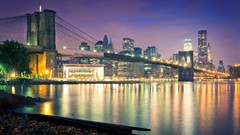 Carousel Bridges USA cityscapes brooklyn bridge new york city