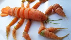 Carrots Lobsters food art