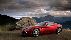 Cars Alfa Romeo vehicles front angle view Alfa Romeo 8C Alfa 
