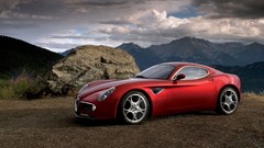 Cars Alfa Romeo vehicles Supercars front angle view Alfa Romeo 