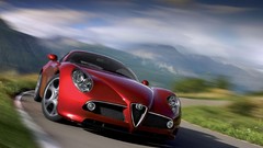 Cars Alfa Romeo vehicles Supercars front angle view Alfa Romeo 
