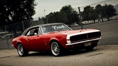 Cars american cars muscle cars camaro rs red cars Chevrolet 