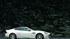 Cars Aston Martin side view vehicles white cars Aston Martin 