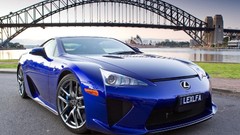 Cars Australia Lexus sydney harbour bridge lexus lfa blue cars